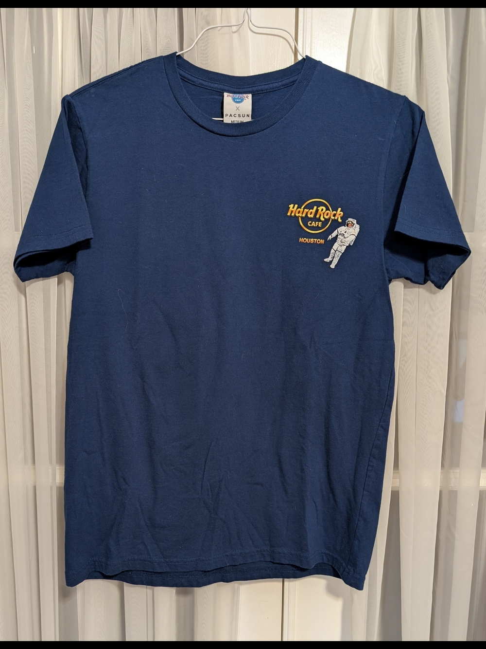 Hard Rock Cafe Houston Navy Graphic Tee - PacSun - EUC / New Condition